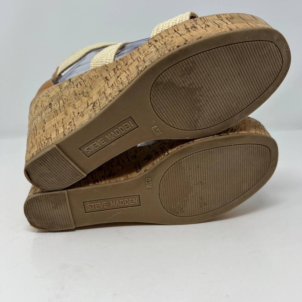Steve Madden Elwyn Women's Cork Wedge Sandals - Picture 9 of 13